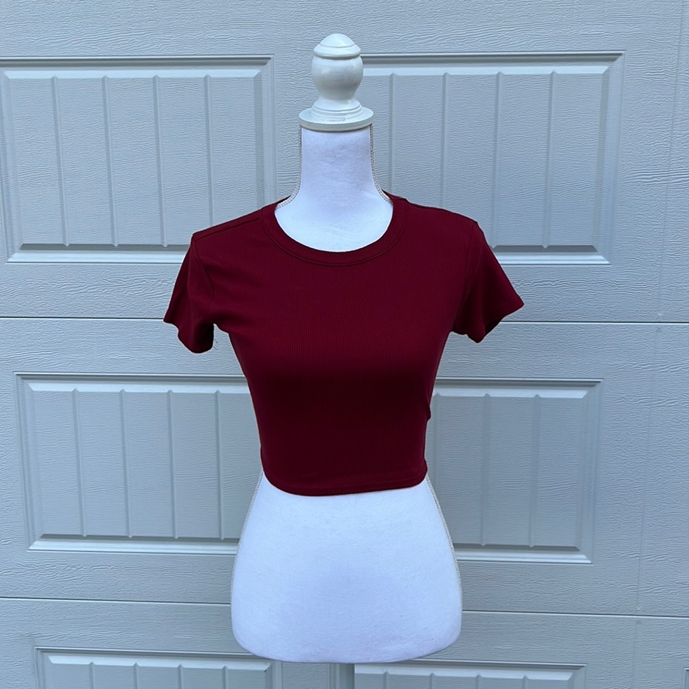 Red Crisscross Top